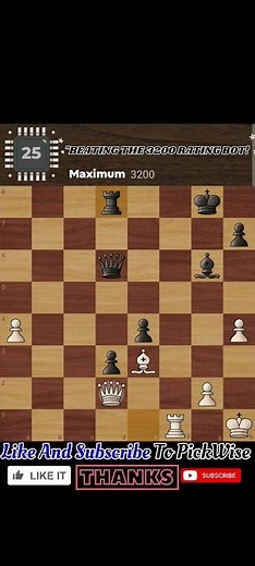 I BEAT THE 3200 RATING MAXIMUM BOT! 🤯♟️ #trending #chess #youtubeshorts