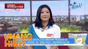 Kara David para sa Kara Docs sa Unang Hirit | Unang Hirit Description: Ang award-winning journalist na si Kara David, bumisita sa Unang Hirit para sa kanyang pinakabagong programa — Kara Docs! Ano-ano ba ang dapat abangan? #UnangHirit | GMA Public Affairs