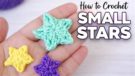 How to crochet a small star step by step for absolute beginners