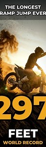 The Longest Dirt Bike Ramp Jump EVER Recorded