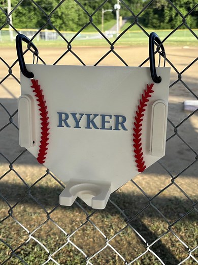 3D Print File Baseball Dugout Organizer for Helmet, Glove & Bat - Etsy