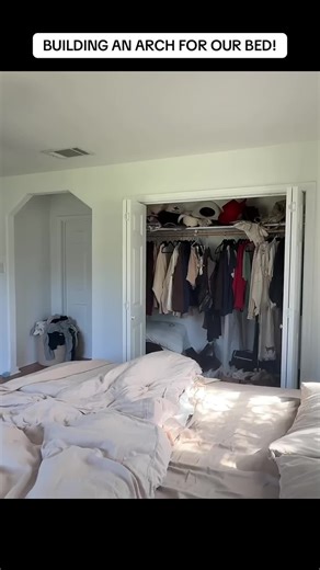 BUILDING AN ARCH FOR OUR BED!