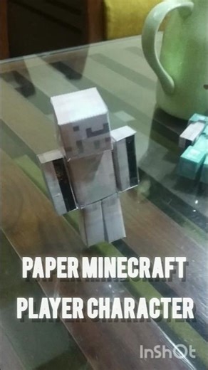 // making minecraft player using paper // #minecraft #papercraft #paperart