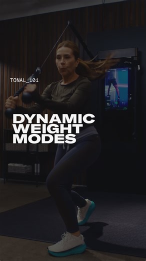 Tonal on Instagram: "Tonal’s Dynamic Weight Modes bring elite-level training techniques to your fingertips. No spotter or extra gear required. From Smart Flex to Chains to Eccentric Mode, each setting adjusts resistance in real time to maximize your output and challenge your body in unique ways. These modes aren’t just smart, they’re powerful tools that help you train with more purpose, precision, and intensity. Discover how to activate them and make the most of every rep with the ultimate stren
