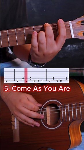 #cover 5 requintos para principiantes #2 👉 #5 Come As You Are 💯 #guitarra #requinto #fypp