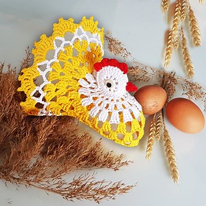 Easter Chicken 20cm Crochet Pattern EN/DE: PDF Easter Decor, Gifts Eco Friendly. - Etsy