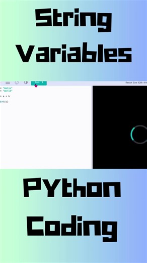 Learning String Variables - Python Coding #Crystal'sCodeplay