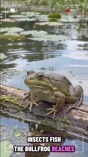 American Bullfrog POV 🐸 | Secret Life Inside the Wetlands | Wildlife Camera
