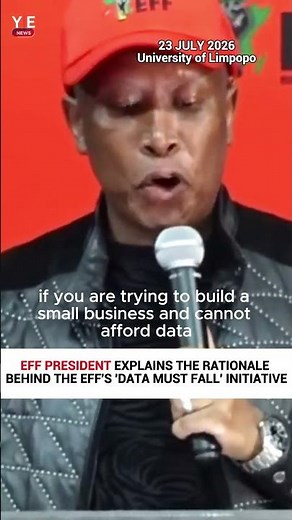 JULIUS MALEMA Explains The Rationale Behind The EFF'S 'Data Must Fall' Initiative