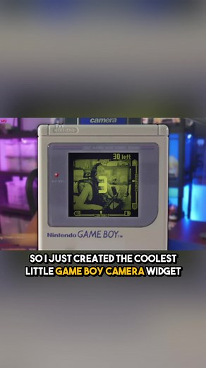 Innovative Game Boy Camera Widget for Twitch Streams