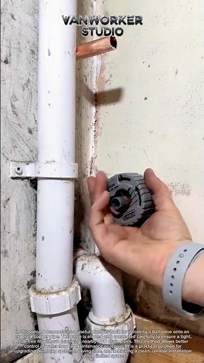 Plumber Hack: Easy Installation of Ball Valve on Copper Pipe