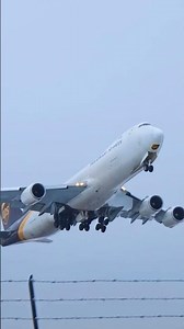 UPS Boeing 747-8F outbound from Ted Stevens Airport.