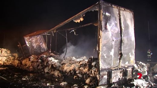 155K views · 944 reactions | A driver has been killed and a man has been injured when a truck and 4-wheel drive collided on the New England Highway. There were reports of explosions before the impact sent both vehicles off the road before bursting into flames. Download the 7NEWS app: 7news.link/7newsapp 7NEWS at 6pm. #7NEWS | 7NEWS Toowoomba | Facebook