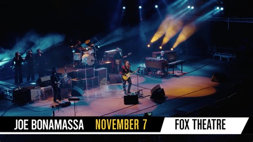 377 reactions · 35 shares | Blues-rock titan Joe Bonamassa is bringing his electrifying live show to Fox Theatre on Friday, November 7 at 8 p.m. Get tickets now at Ticketmaster.com. | Fox Theatre | Facebook