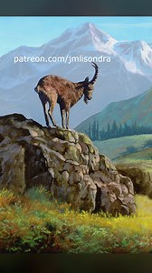 How to paint a goat in acrylics? https://www.patreon.com/posts/131877500 #art #artwork #ToGodBeTheGlory #painting #acrylic #tutorial | Jmlisondra Arts