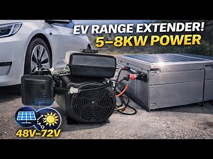Solar DC Generator for EV & Batteries | 48V–72V Range Extender | 5–8KW Power Review