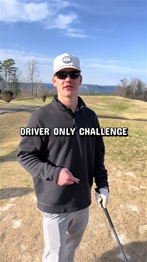 Driver only on a par 3 challenge #funny #golf #fyp #golfswing #golfer | Golf