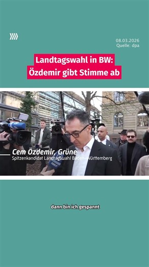 Landtagswahl in Baden-Württemberg: Özdemir wählt in Stuttgart