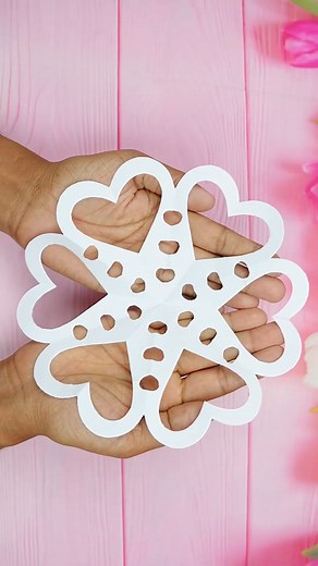 21K views · 100 reactions | DIY Paper Cutting Crafts Idea For School Projects #crafts #snowflake #diy #reels | Creative Art & Craft Ideas | Facebook
