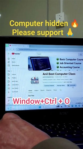 Windows + Ctrl + O Shortcut | Open On-Screen Keyboard Instantly 💻#windows #shorts #computer
