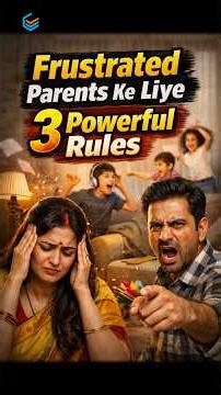 Frustrated With Your Kids? Try These 3 Parenting Rules! 👨‍👩‍👧 #ensureeducation #smartparenting