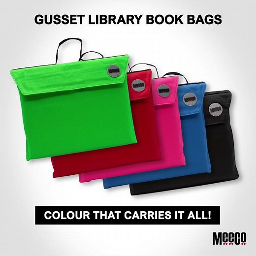 Meeco Gusset Library Book Bags