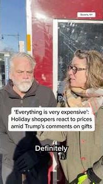 'Everything is very expensive': Holiday shoppers react to prices amid Trump's comments on gifts