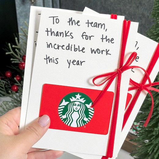 Hard work deserves great coffee. Starbucks Cards are the easiest way to show your team they’re appreciated. | Starbucks