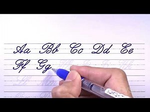 CURSIVE Handwriting Practice for Beginners- How to Write Letters A–Z | Learning the Cursive Alphabet