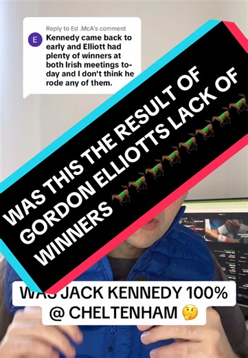 Replying to @Ed .McA 🎥 Marc Hryhorskyj | Is Jack Kennedy Back Too Soon? 🏇 Reply to @Ed.McA “Jack Kennedy came back too early and Elliott had plenty of winners at both Irish meetings today. I don’t think he rode any of them.” Marc replies: “I agree! Jack Kennedy wasn’t 100%—he came back from a long layoff, and it showed. You could see it on Yellow Clay in the Turners and Teahupoo in the Stayers. Top class jockey on his day, no doubt, but the injuries are starting to stack up. It’s tough at the 