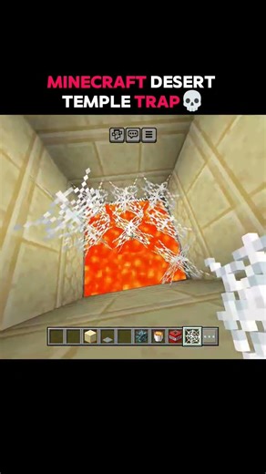 Minecraft Craziest Desert Temple Trap🥀💀..... #minecraft #viral #viralshorts #trap