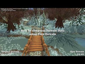 How to compress Terrain Data using Tiny Terrain | Unity Asset