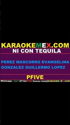 karaoke los rieleros del norte - ni con tequila #karaokemex