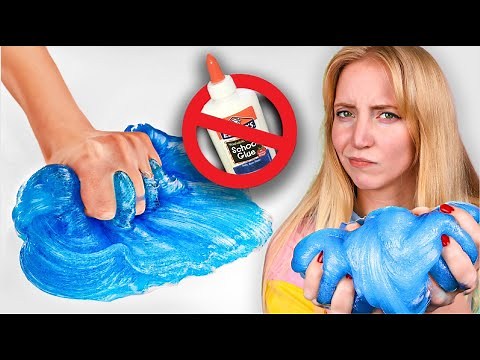 Trying NO GLUE Slime Recipes!