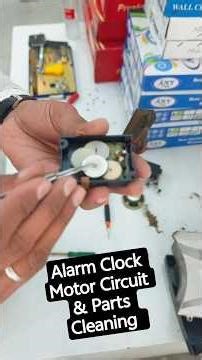 Cleaning Process of Moving Flowers Machanism inside the Alarm Clock