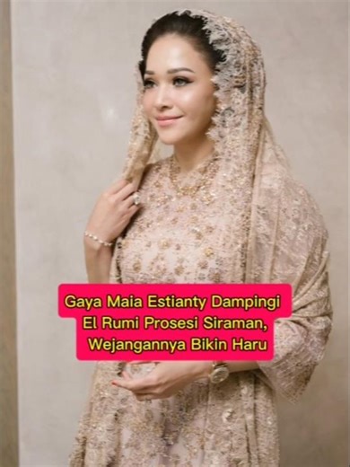 Maia Estianty's Style Accompanying El Rumi at the Siraman Ceremony, #latestnews #fyp #shorts