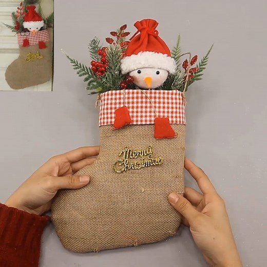 53K views · 371 reactions | DIY Christmas stocking with a snowman | Life and Fun Story | Facebook