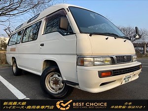 NISSAN CARAVAN 4WD 日産キャラバン 福祉車両 4WD ロング ハイルーフ 車いす移動車 ２基固定 １０人乗り リヤリフト スライドドア ディーゼル リヤヒーター＆クーラー