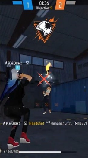 Mere Samne puri scord💀||#khushiislive #1vs4 #freefire