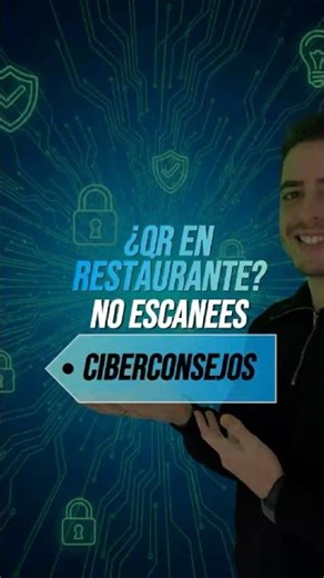 ¿Vas a escanear el QR del menú en un restaurante? 📱👀 #ciberseguridad