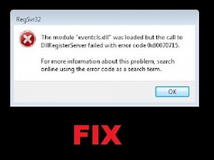 Fix: DLLRegisterserver failed with Error 0x80070715 on Windows 10
