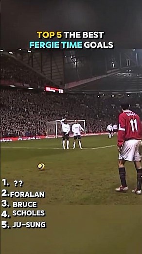 Top 5 Fergie Time Goals #ManchesterUnited #SirAlexFerguson #premierleague #championsleague #viral