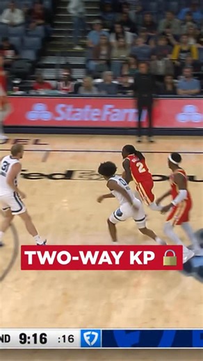 Triple on one end, block on the other 🎯🔒 | Atlanta Hawks