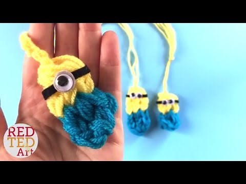 Easy Finger Knitted Minions DIY - Despicable Me DIY