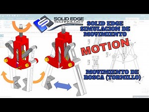 Como SIMULAR MOVIMIENTO en Solid Edge | MOTION | MECANISMO