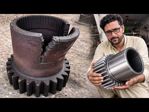 How Experts Restore A Worn Transmission Spline | Broken Shaft Repair Process | Master Restoration