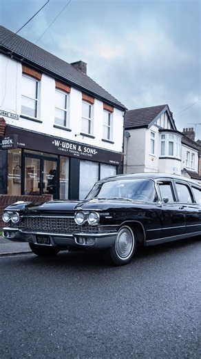 This gentleman loved all things American, and what better way to travel on his final journey than in a Cadillac hearse, followed by a Cadillac limousine.❤ #cadillac | W. Uden & Sons Family Funeral Directors