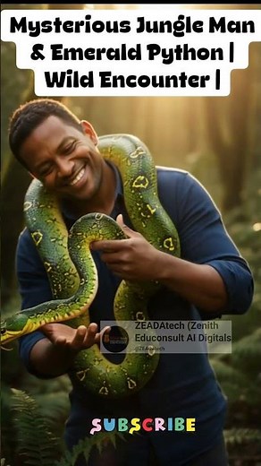 Mysterious Jungle Man & Emerald Python | Wild Encounter | #JungleVibes #PythonAdventures #Nature