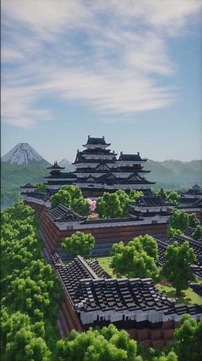 Japanese Castle #minecraft #minecraftbuilding #japanesecastle #japan