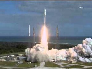 (From NASA TV) Mars Science Laboratory Curiosity Launch On An Atlas 5 Rocket